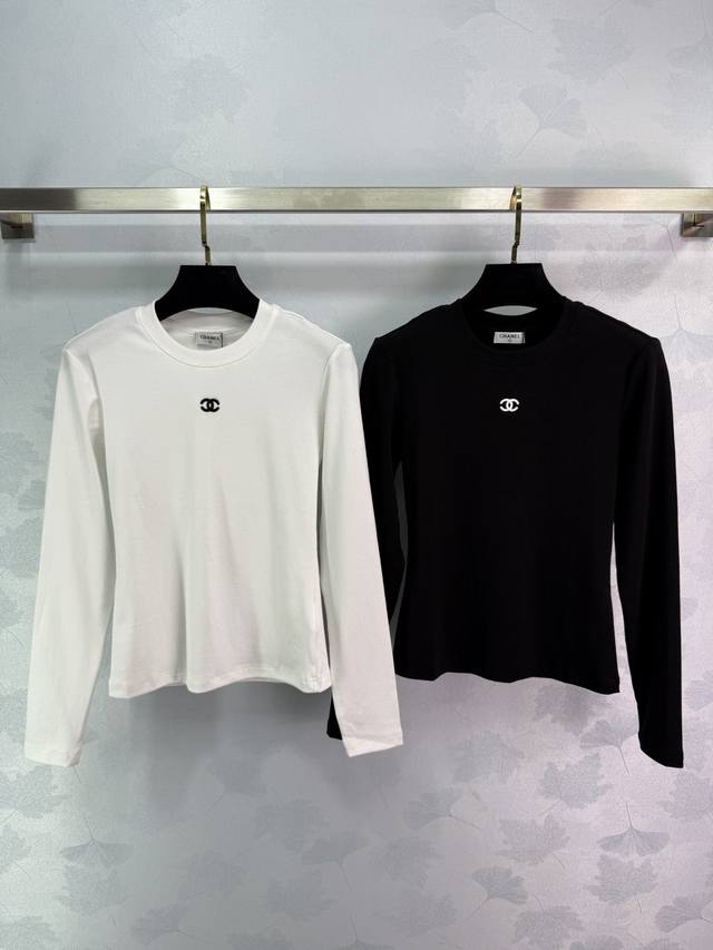 Ch*2025 Early Autumn New Casual Long Sleeve T Imported fabrics are soft, delicat
