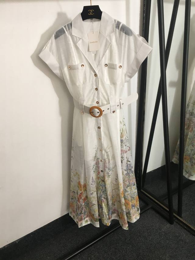 Style No. 5274 Zimmermann new temperament colorful flower print hem waist short