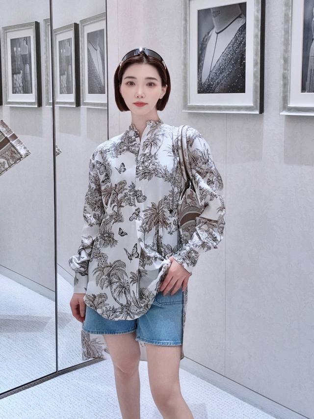 Dio* 25Fw Early Autumn New Ruyi Printed Silk Shirt | Exclusive Yb Development! H