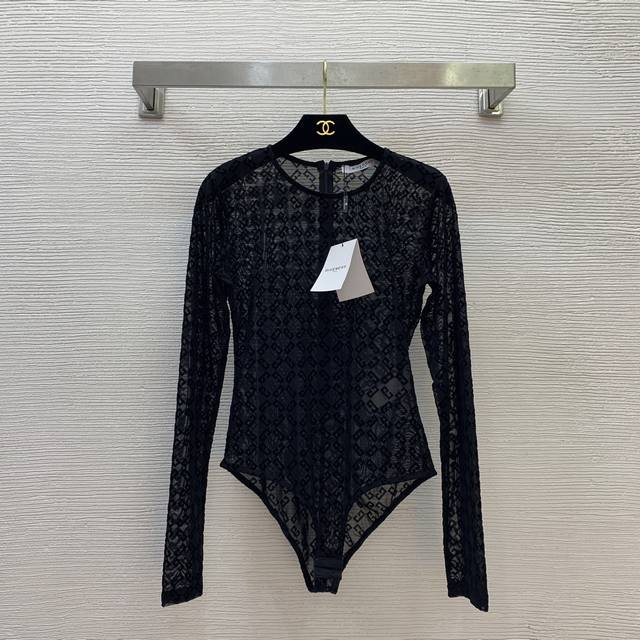 Style No. D25041728 Givench*Y Givenchy's new all-over G letter flocking mesh se