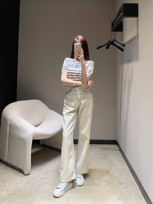 Style No. D25041715 Dio* New summer model, high-end custom gold jacquard denim