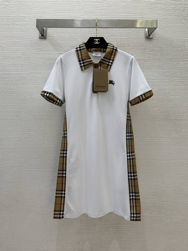 Style No. D25060824 Burberr* New high-end custom 0B classic plaid stitching che