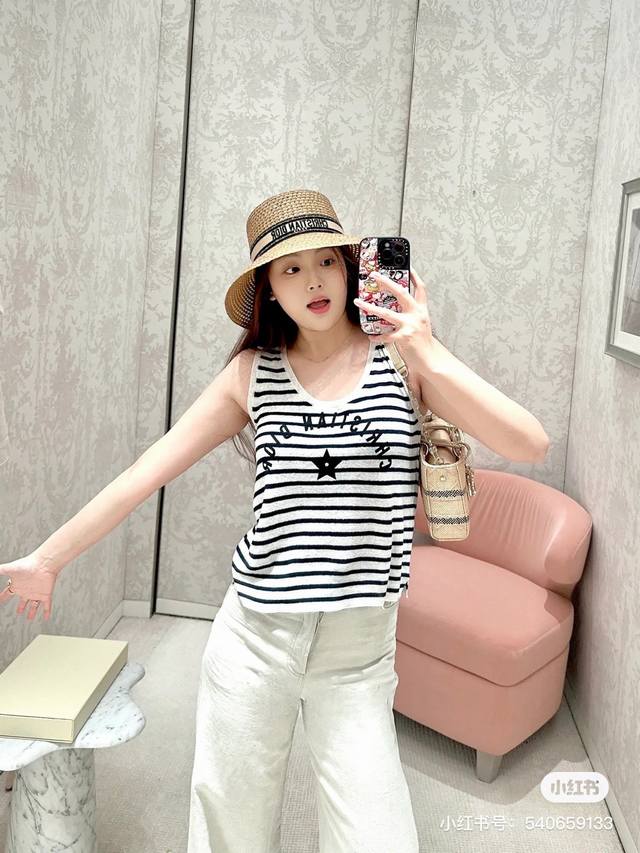 Style No. D25051637 Dio* Summer new high-end custom Tencel yarn five-pointed st