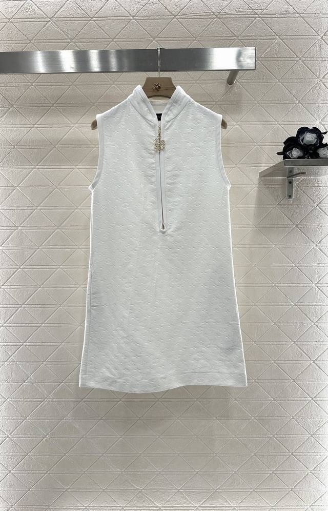 Louis Vuitto*2025 New arrivals Zipper embossed vest dress Customized Yb twill co