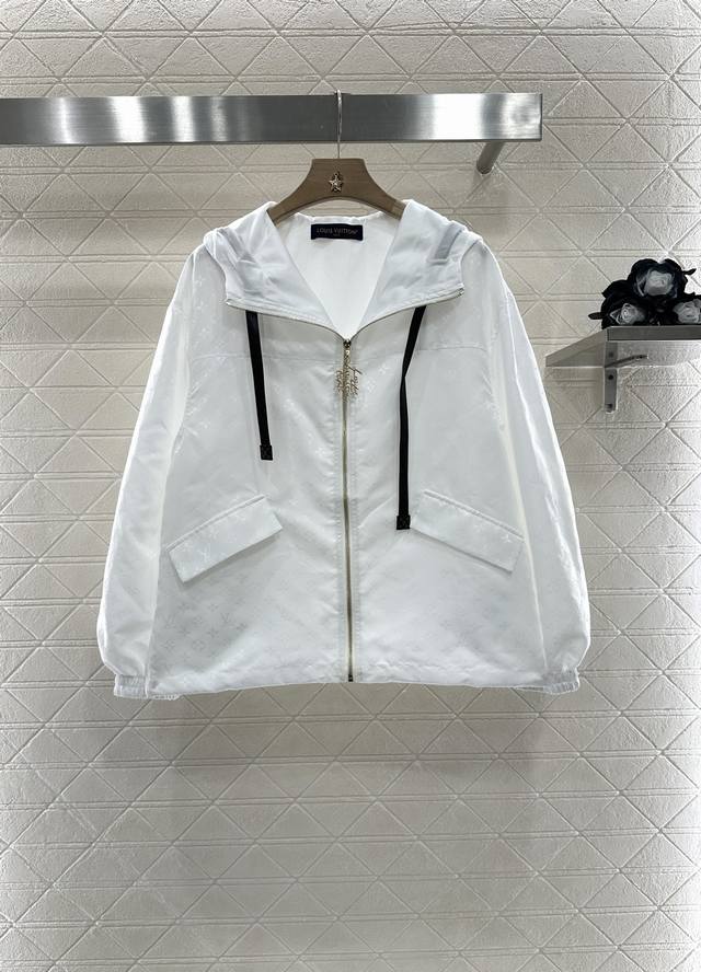 Louis Vuitto*2025 New arrivals Hooded dark pattern jacket Customized Yb imported