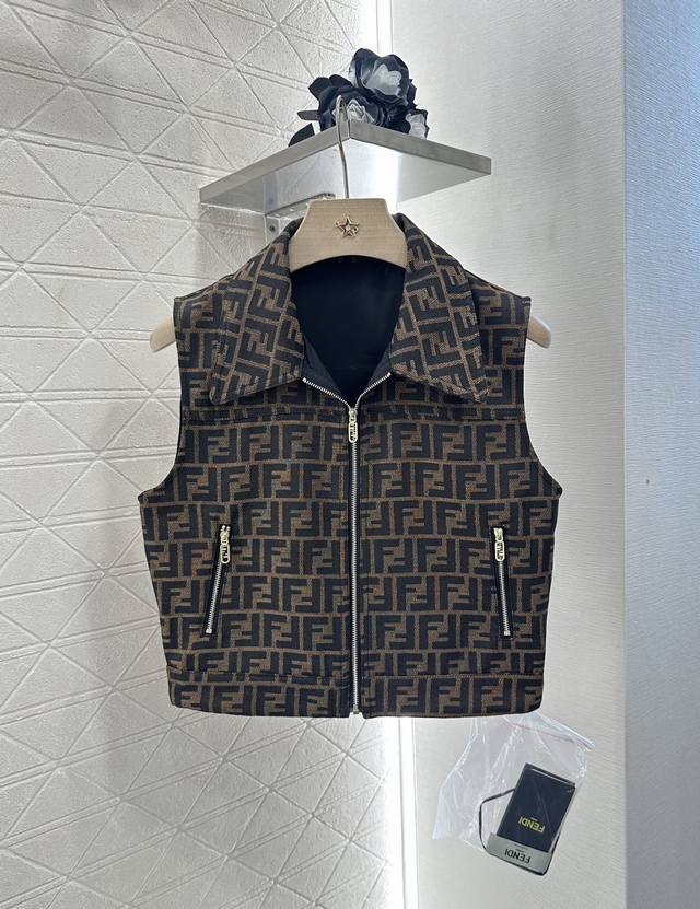 Fend*2025 New arrivals jacquard vest skirt set Customized Yb imported jacquard m