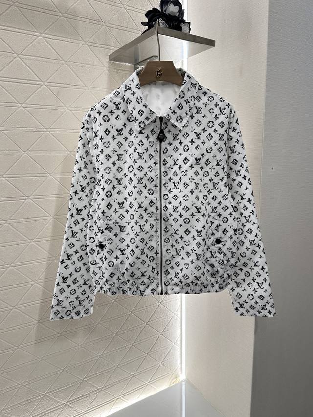 Louis Vuitto*2025 new arrivals zipper lapel jacket custom Yb imported twill thic