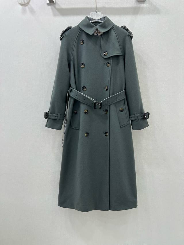 Burber*YB classic fashion woolen coat trench coat market high-end quality! Custo