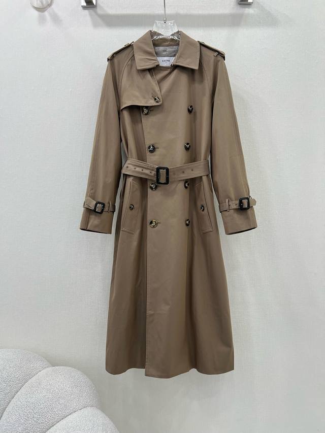 Long Celin*Classic wool lace-up trench coat, short and long versions are launche