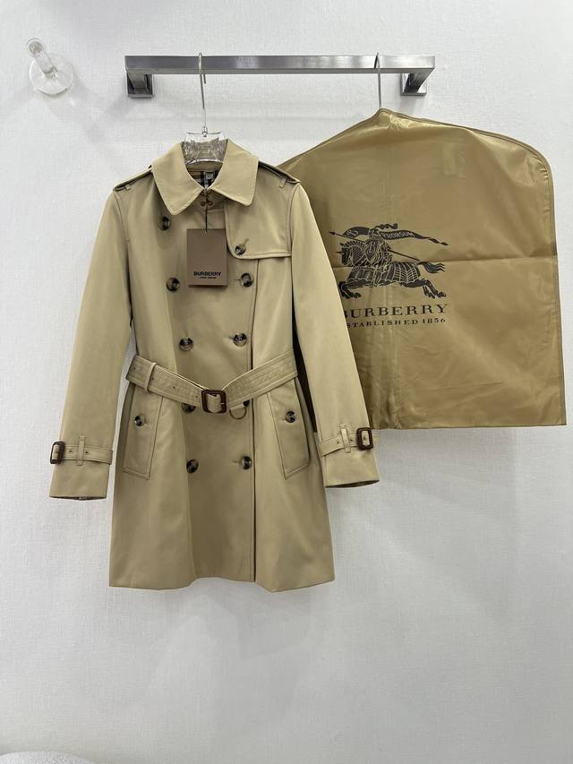 Burberry Burberry classic Kensington short trench coat imported from the UK, cot