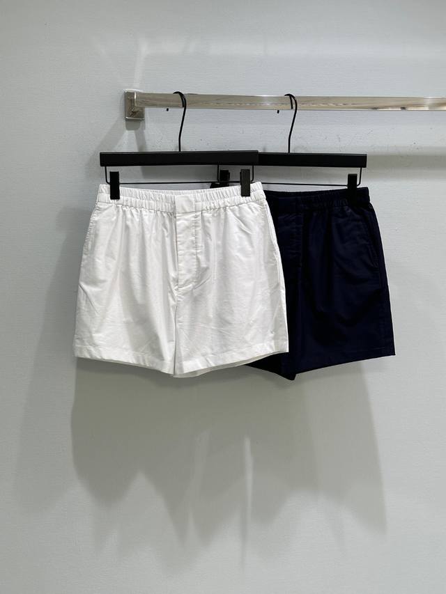 25Ss New summer style! Gu back pocket letter embroidered shorts in two colors, w