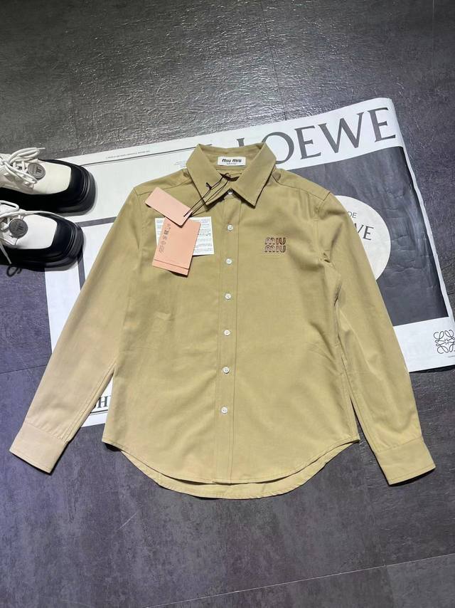 Original development Miu Mi*Miu Miu women's denim shirt shipped, the official w