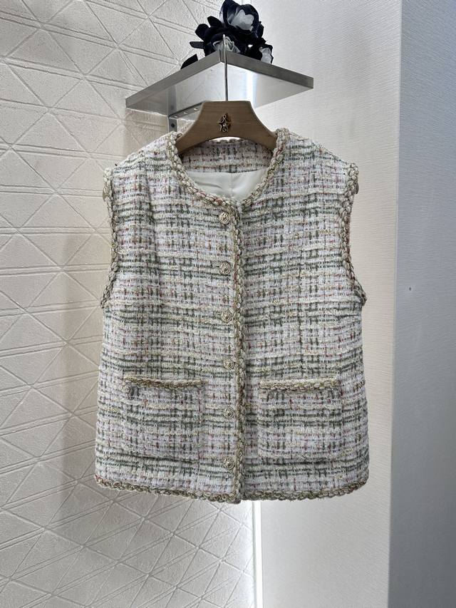 Chane*2025 New arrivals Braided dress with hem vest Customized Yb Imported woole