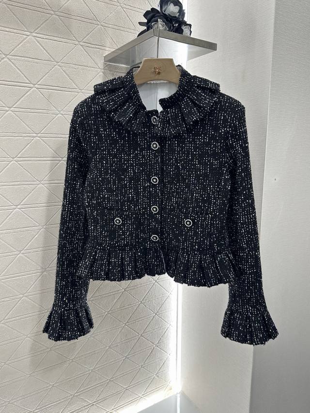 Chane*2025 new arrivals Fungus lace lapel dress skirt set Customized Yb imported