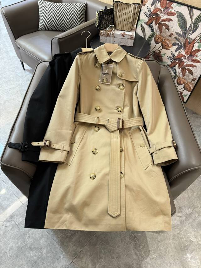 Lf24014#New style trench coat Burberry Burberry six-breasted classic double-brea
