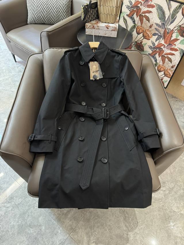 Lf24014#New style trench coat Burberry Burberry six-breasted classic double-brea