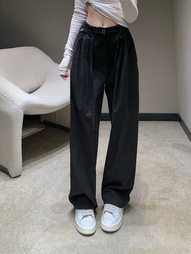Chane* 25Ss Spring and Summer new drawstring casual pants | Exclusive high-end p