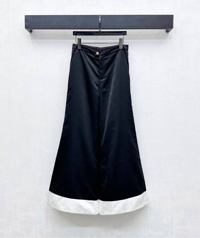 Chane*2025 new arrivals Jacquard wide-leg flared pants Customized Yb imported si