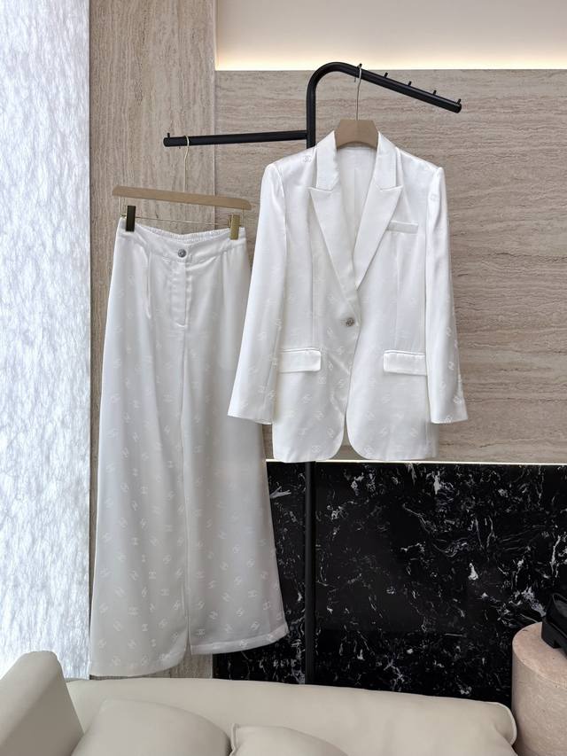 Xz0110# New suit Xiaoxiang 100% acetate letter jacquard long-sleeved jacket and