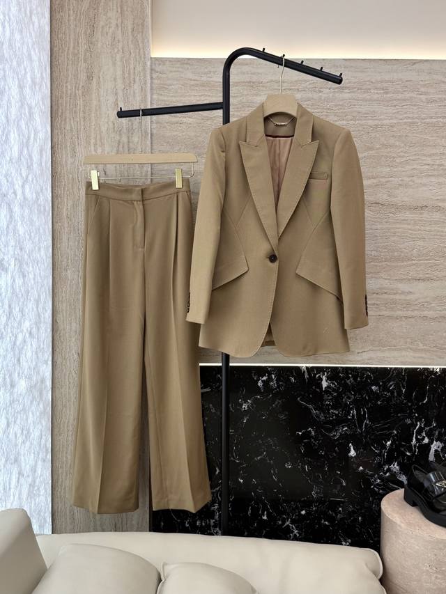 Xz098#New suit Mq McQueen classic hit 50% wool suit jacket trousers suit black a