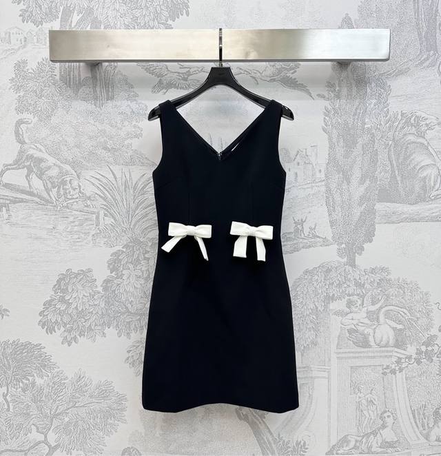 Valentin*2025 New Arrivals Bowknot Vest Dress Customized Yb Imported Acetate Mat