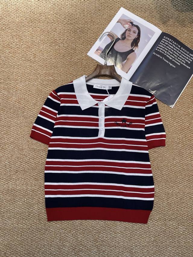 Dior's new knitted Polo shirt, soft and anti-pilling fabric, machine washable wi
