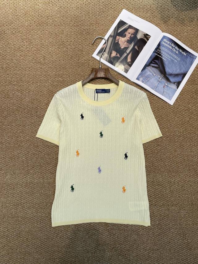 Ralph Lauren's new sweater, gentle milk apricot color with soft light filter, lo