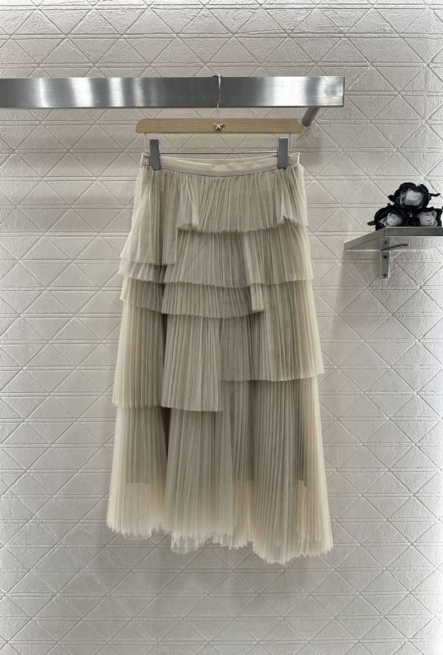 Dio*2025 New arrivals High waist cake multi-layer long gauze skirt Customized Yb