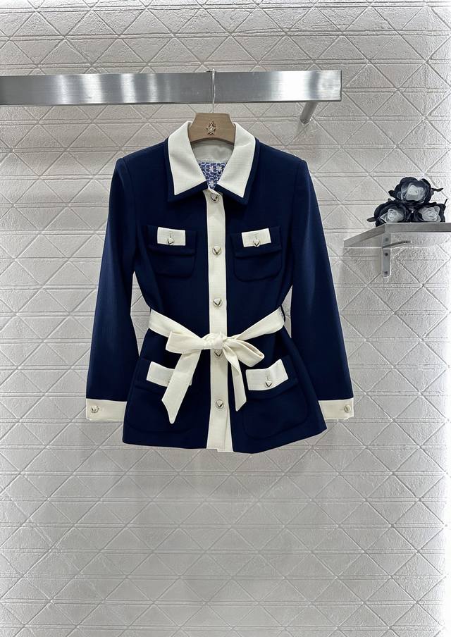 Valentin*2025 New arrivals Lapel contrasting silhouette belt suit Customized Yb