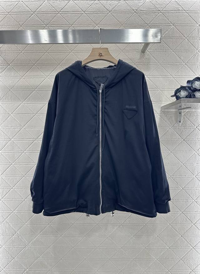 Louis Vuitto*2025 New arrivals Reversible hooded jacket Customized Yb imported r