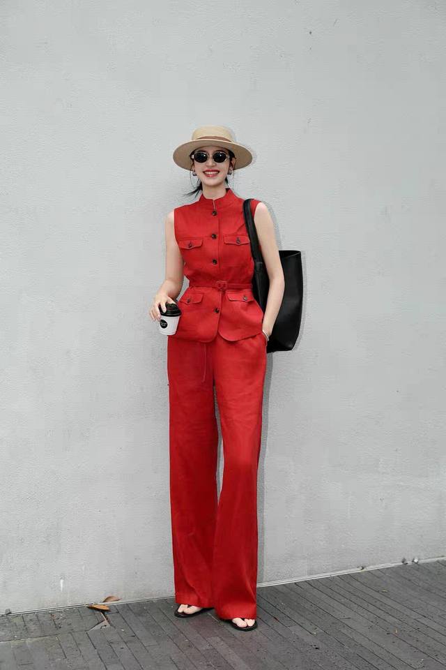suit old money style high-end temperament capable linen fashion royal sister st
