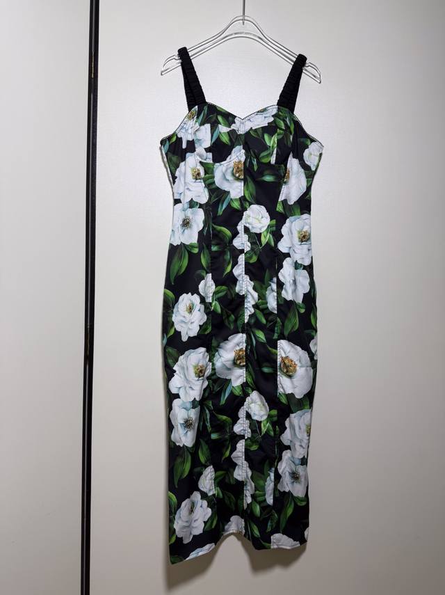 Dolce&Gabbana new gardenia wrap-around tube top dress with slim waist. Smlxl DDD