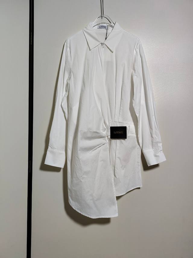 Loew*Loewe New product patchwork leather brand wrinkled design loose casual simp