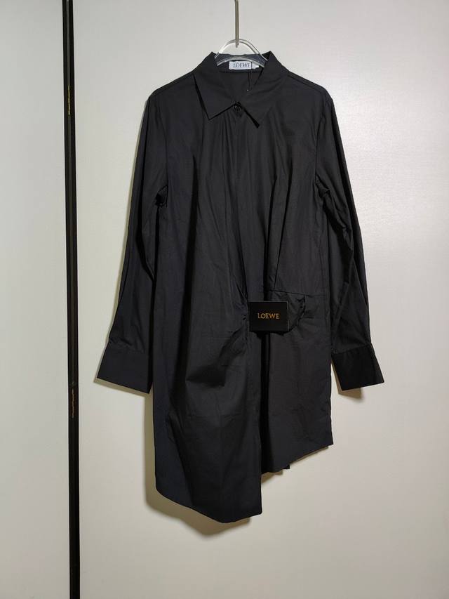 Loew*Loewe New product patchwork leather brand wrinkled design loose casual simp