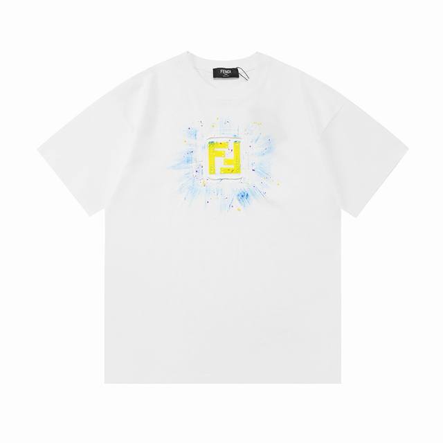 Fendi Fendi 2025 new light luxury embroidered double F letter logo Hand-painted