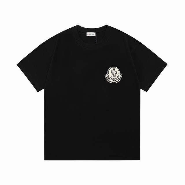 Moncler 2025 new style shifted small letter logo unisex short-sleeved T-shirt Cu