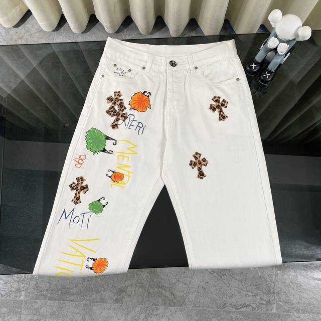 Ch Chromehearts 2025 new Mattyboy hand-painted custom Ch painted graffiti leopar
