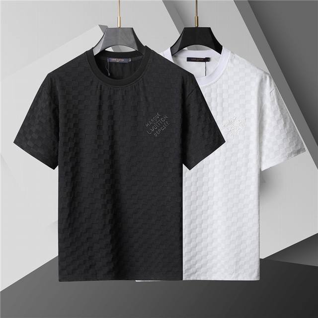 2025 Spring and Summer New T-shirt. Men's round neck classic Logo T-shirt uses i
