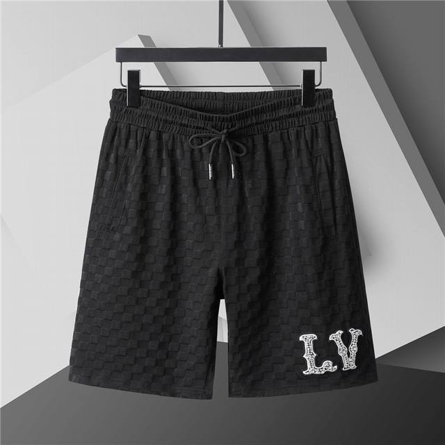 2025 Spring and Summer New T-shirt. Men's round neck classic logo casual pants u