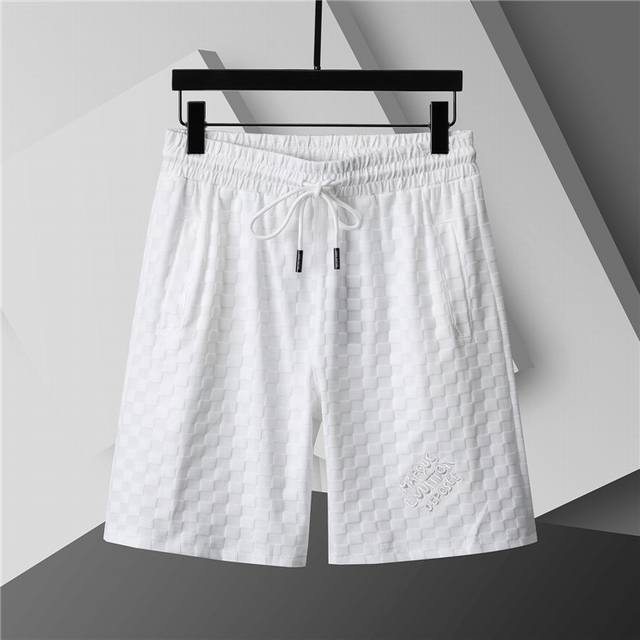 2025 Spring and Summer New T-shirt. Men's round neck classic logo casual pants u