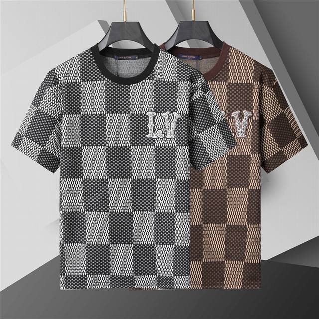 2025 Spring and Summer New T-shirt. Men's round neck classic Logot shirt uses im