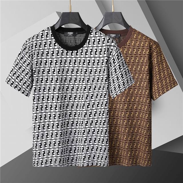 2025 Spring and Summer New T-shirt. Men's round neck classic Logot shirt uses im