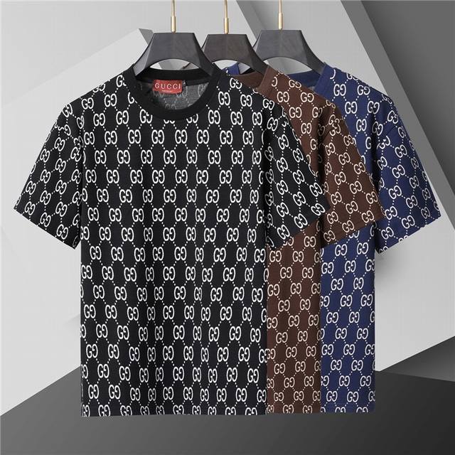 2025 Spring and Summer New T-shirt. Men's round neck classic Logot shirt uses im