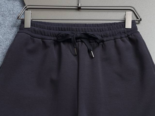 High-end Prada 2025 spring and summer new elastic casual shorts, custom-made fa