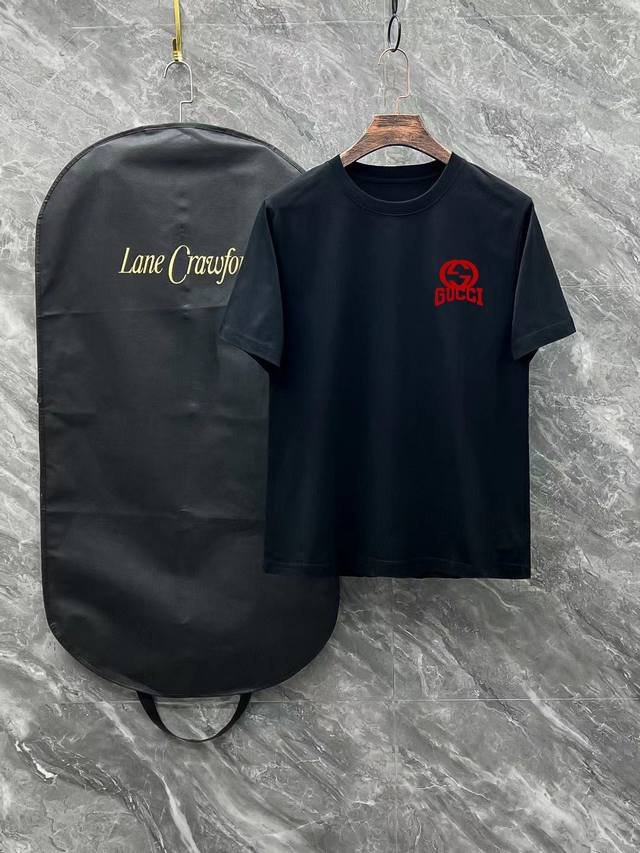 Gucci# 2025 Spring and Summer New Release, the latest short-sleeved round neck T