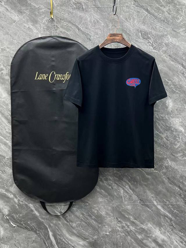 Gucci# 2025 Spring and Summer New Release, the latest short-sleeved round neck T