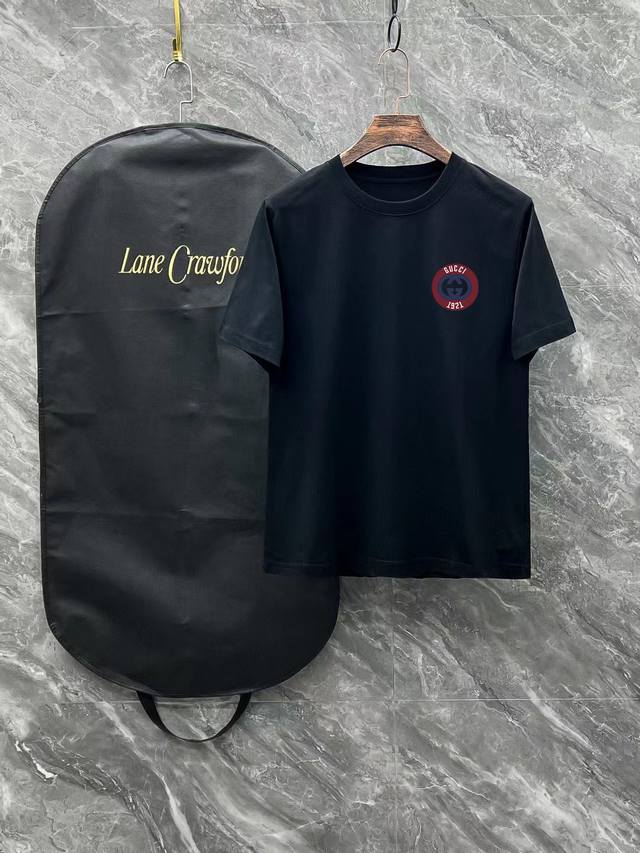 Gucci# 2025 Spring and Summer New Release, the latest short-sleeved round neck T