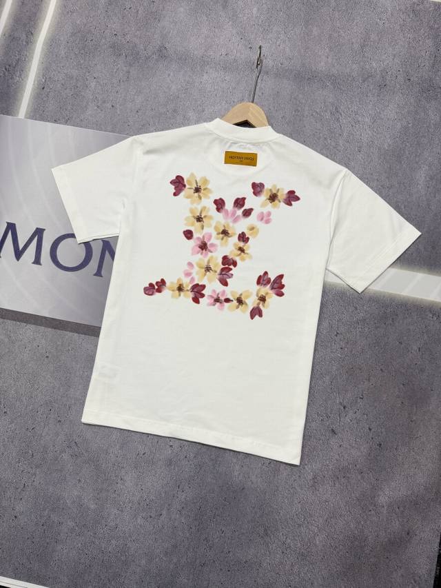Real shot of Nfc chip sensor Louis Vuitton short-sleeved T-shirt Lv Donkey brand
