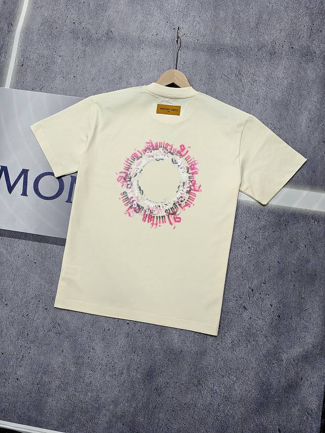 Real shot of Nfc chip sensor Louis Vuitton short-sleeved T-shirt Lv donkey brand
