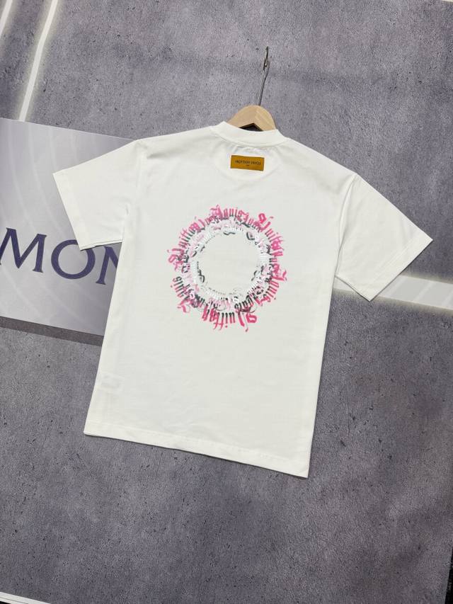 Real shot of Nfc chip sensor Louis Vuitton short-sleeved T-shirt Lv donkey brand